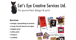 Desktop Screenshot of catseyecreative.com